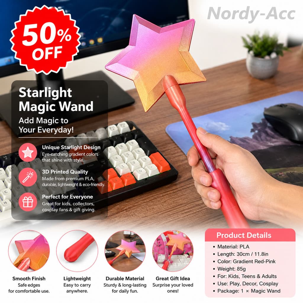 Porta-Cartões STAR MAGIC WAND 3D Impresso Torneira Portátil Para Pagar Suporte De Cartão De Crédito Novidade Acessório D