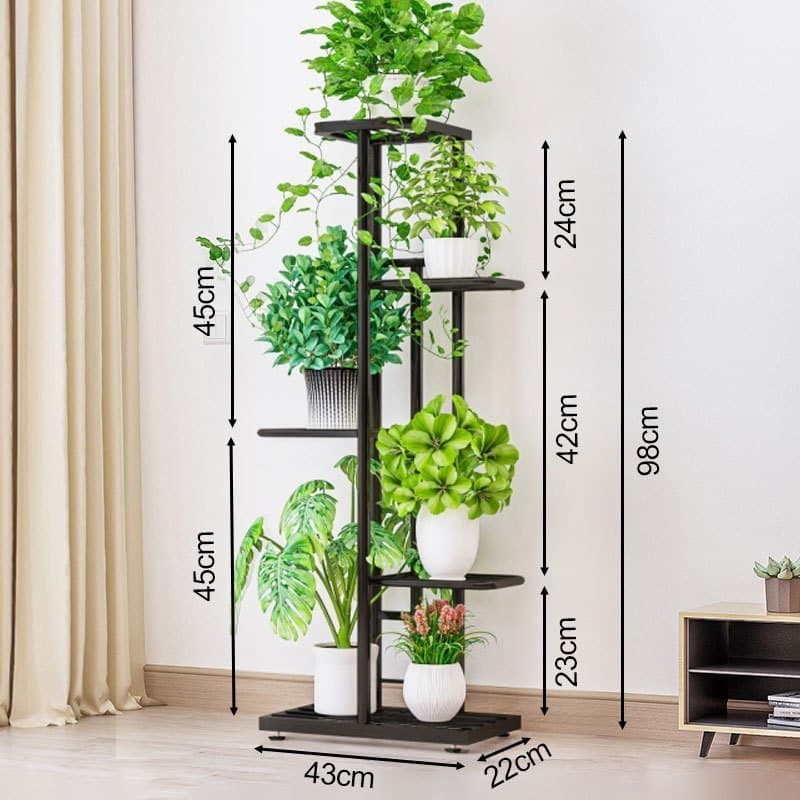 Suporte para plantas de 5/6/8 níveis, prateleira de exposição suporte para plantas interior exterior jardim flores supor