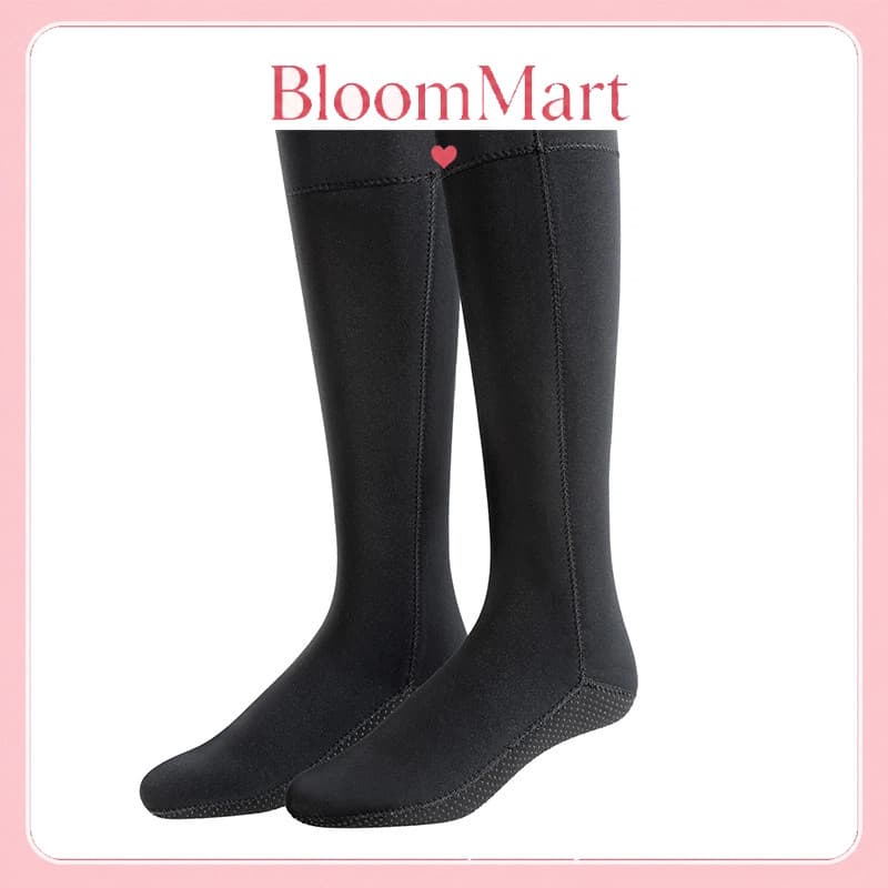 Estoque pronto YALISI Meias impermeáveis masculinas 3mm tubo longo meias de mergulho natação quente à prova de frio anti