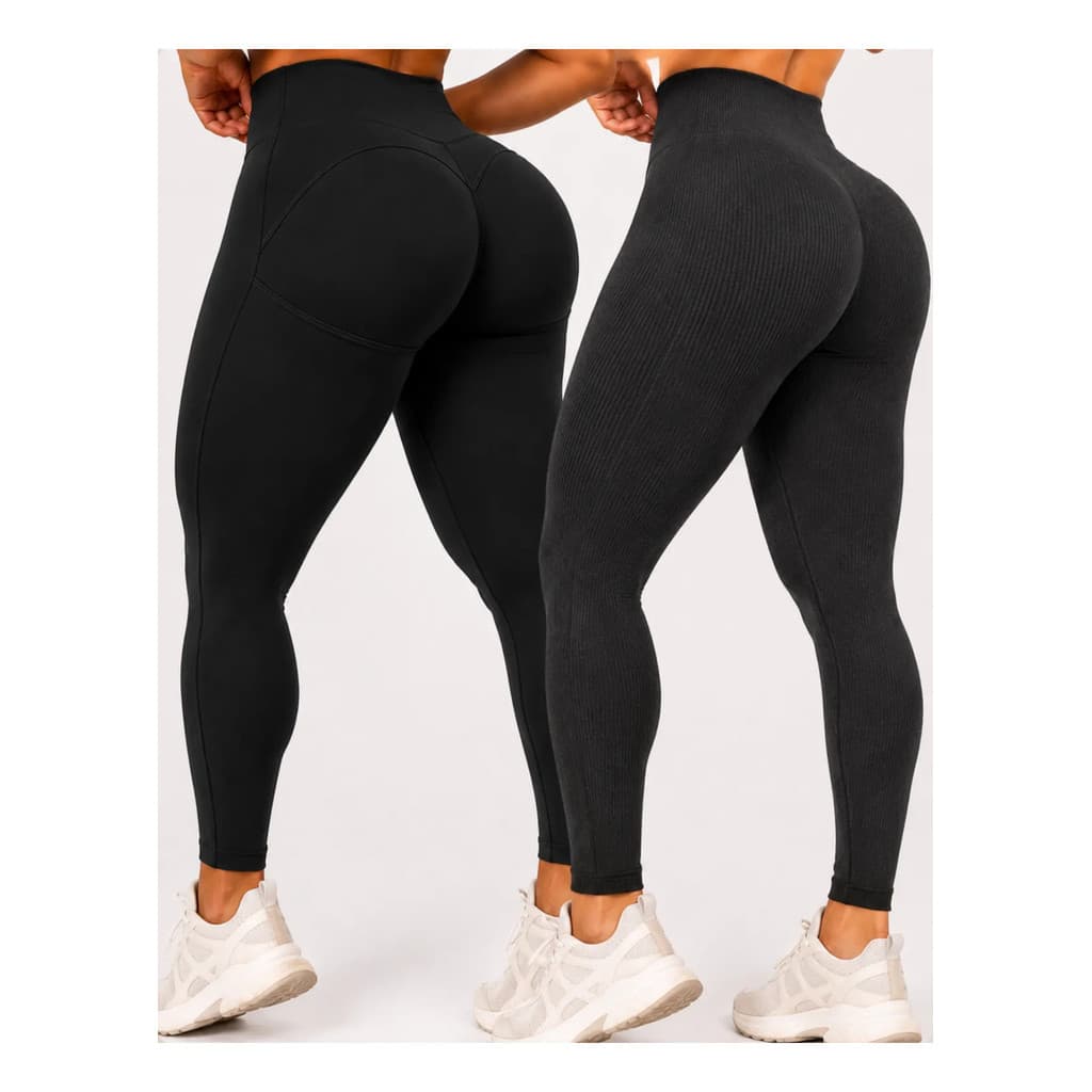 Kit Prime 2 Calças Legging Empina Bumbum + Térmica Peluciada Sem transparência