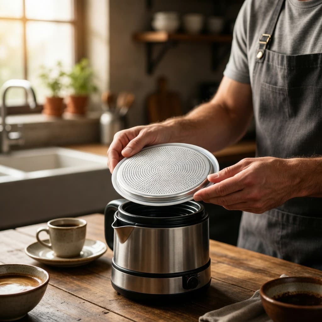 Filtro de Café Reutilizável para Cafeteira Tamanho 03 com Vedação Kehome