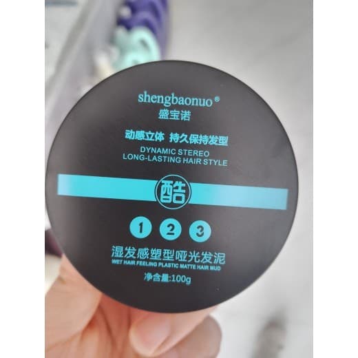 Entidade produto genuíno Shengbaonuo cabelo molhado moldar lama de cabelo fosco dinâmico tridimensional estilo hidratant