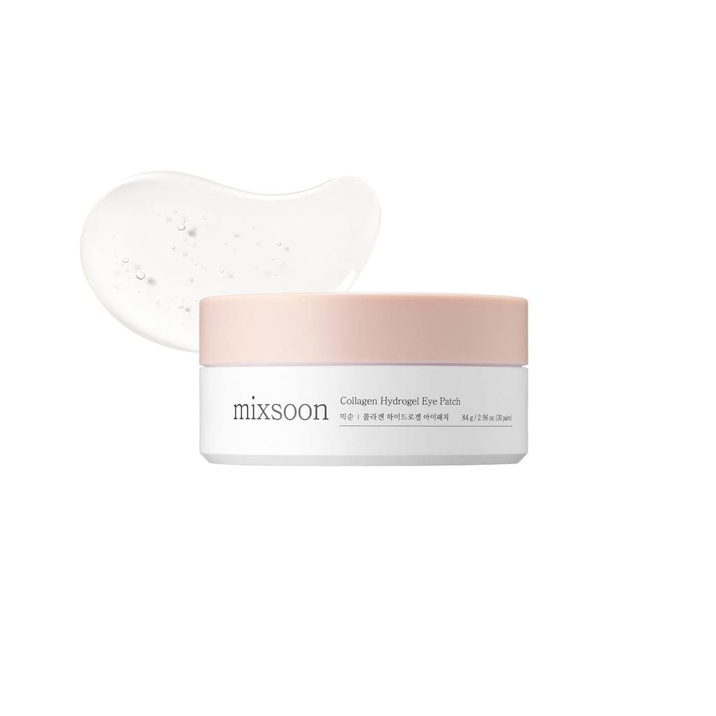 mixsoon Patches de Hidrogel de Colágeno para os Olhos, Máscara Hidratante para os Olhos com Colágeno, Peptídeos e Aminoá