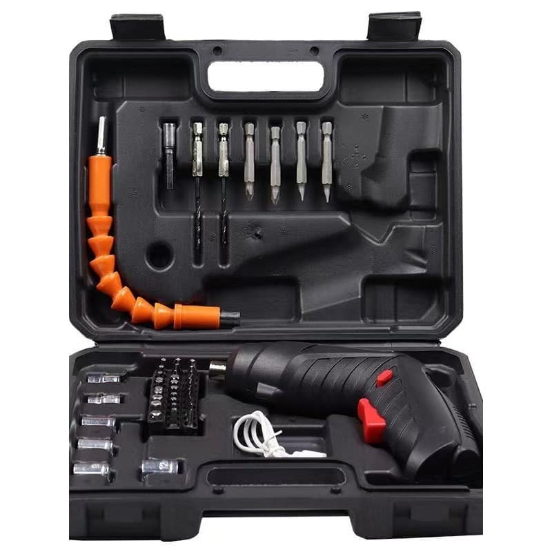 Chave de fenda elétrica recarregável doméstica Mini furadeira elétrica totalmente automática pequena chave de fenda supe