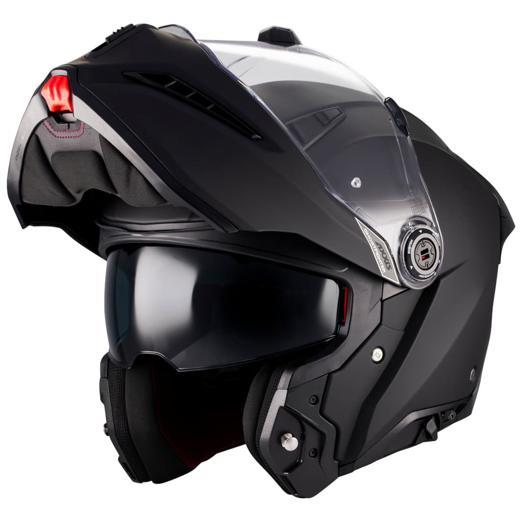 Capacete Robocop Axxis Ghostfighter SV Solid Preto Fosco Escamotéavel Articulado