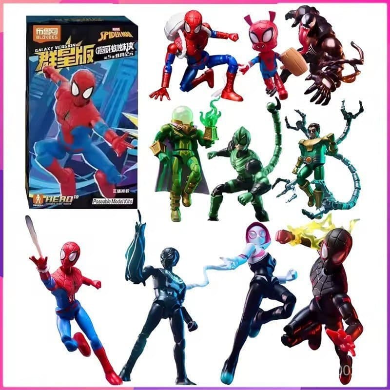 Blocos de Construção Originais da Marvel Vol. 5 Modelo de Montagem do Homem-Aranha da Galáxia, Versão Gwen Venom