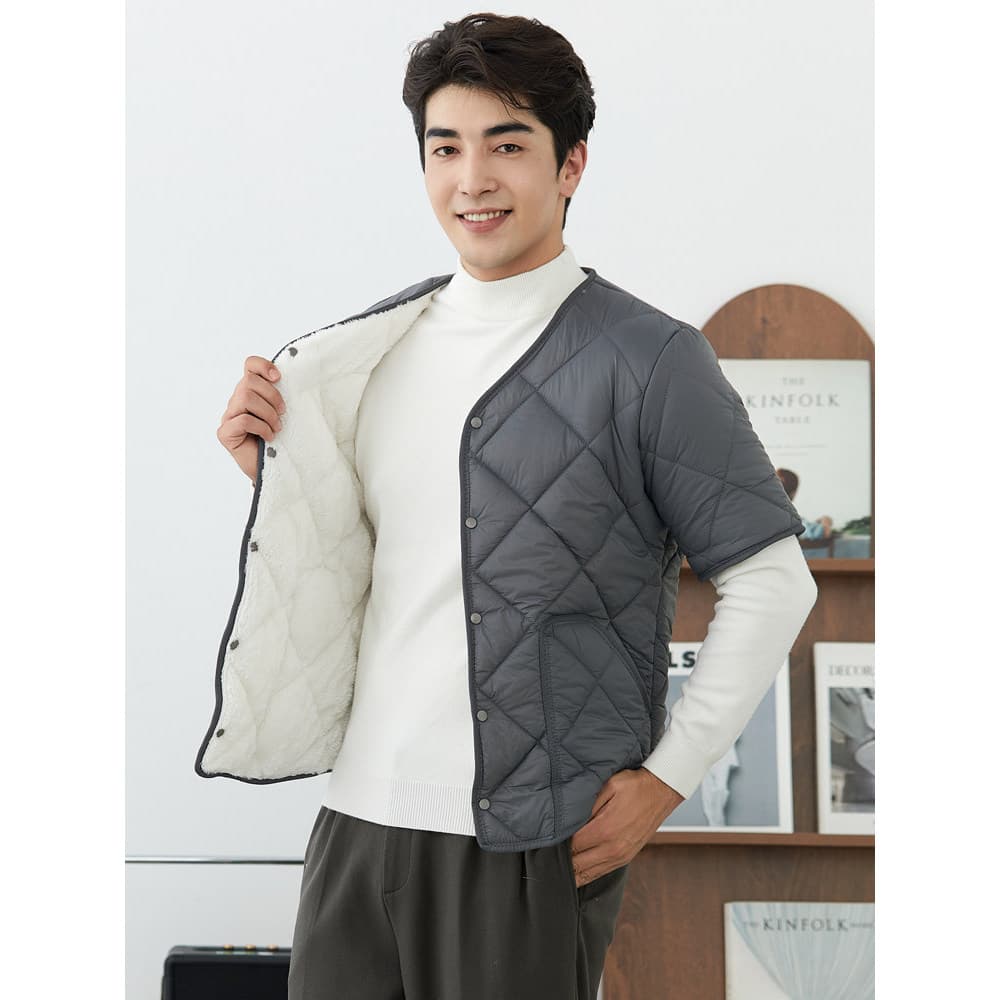 2025 novo estilo jaqueta acolchoada de algodão masculina curta outono inverno lã acolchoada fundo pequeno algodão acolch