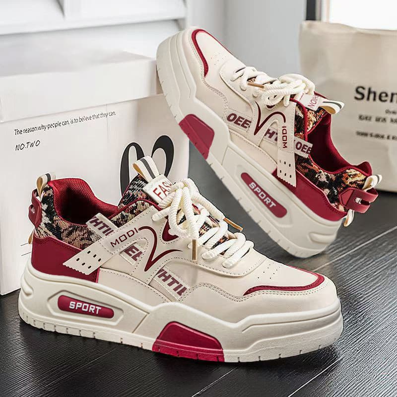 Homens sapatos masculinos novo estilo primavera venda quente All-match couro tênis casuais estudante aumentando esportes