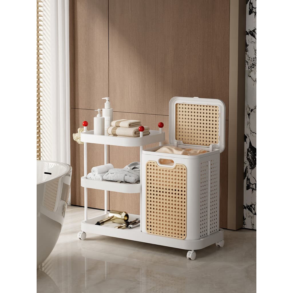 Cesta de roupas sujas para uso doméstico, cesta de armazenamento de roupas sujas, cabide de quarto, banheiro, lavanderia