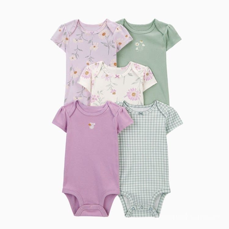 Roupas De Bebê Da Sorte/Body De Menina 5 Peças .