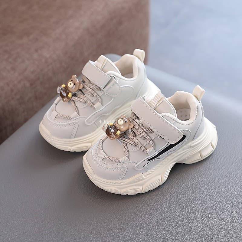 Primavera novo estilo infantil sapatos de sola macia da criança 0-2 anos de idade 5 crianças único sapatos esportivos da