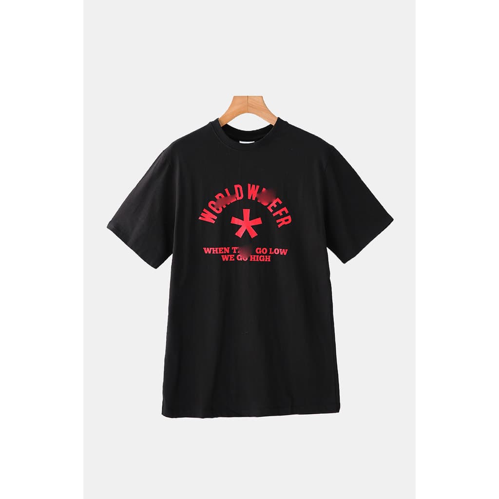 XXX série Street Wear retirada gabinete verão novo estilo versão coreana solta All-Match Commuter camiseta das mulheres