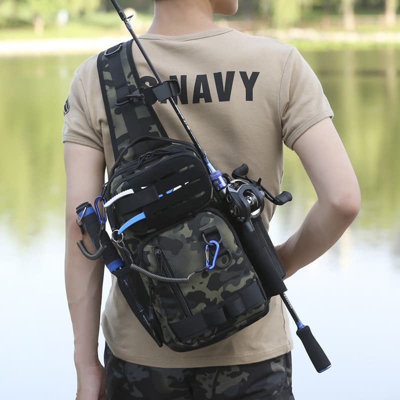 Saco de peito masculino ferramenta mensageiro de um ombro ciclismo saco de cintura grande tático funcional camuflagem mu