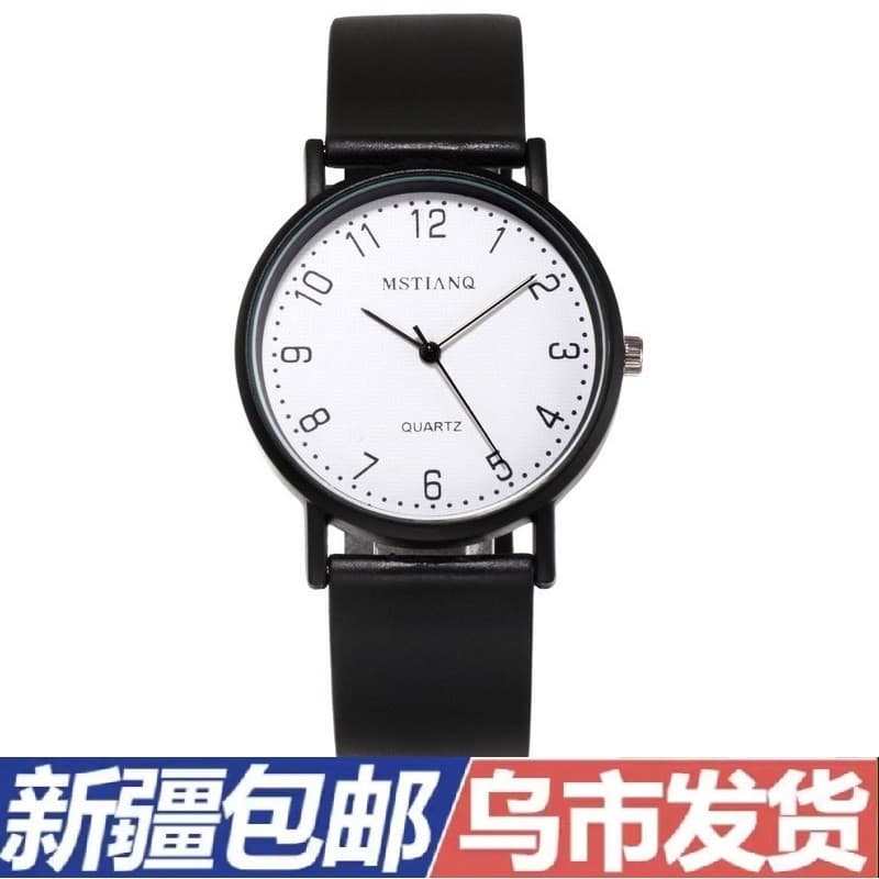 Xinjiang armazém relógio de quartzo dedicado quartzo feminino à prova dwaterproof água estudantes do ensino médio mudo s