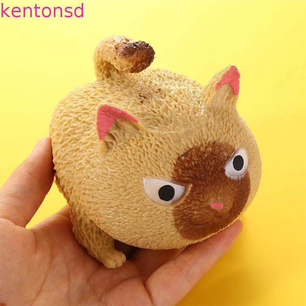 KENTONSD Bolas De Alívio Do Estresse Bonito Criança E Adultos Em Forma De Gato Mini Animais Irritado Sensorial Espremer
