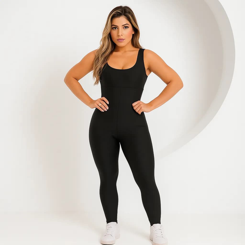 Macacão Longo Legg Fitness Academia (Bojo Removível)