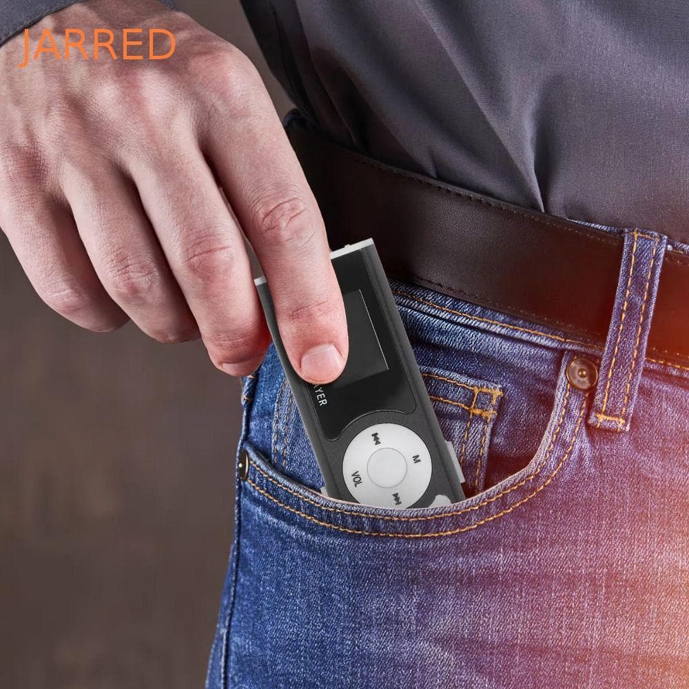 JARRED USB MP3 Music Players , Som Sem Perdas Com Tela LCD Mini MP3 Portátil , Walkman De Estudante Fino