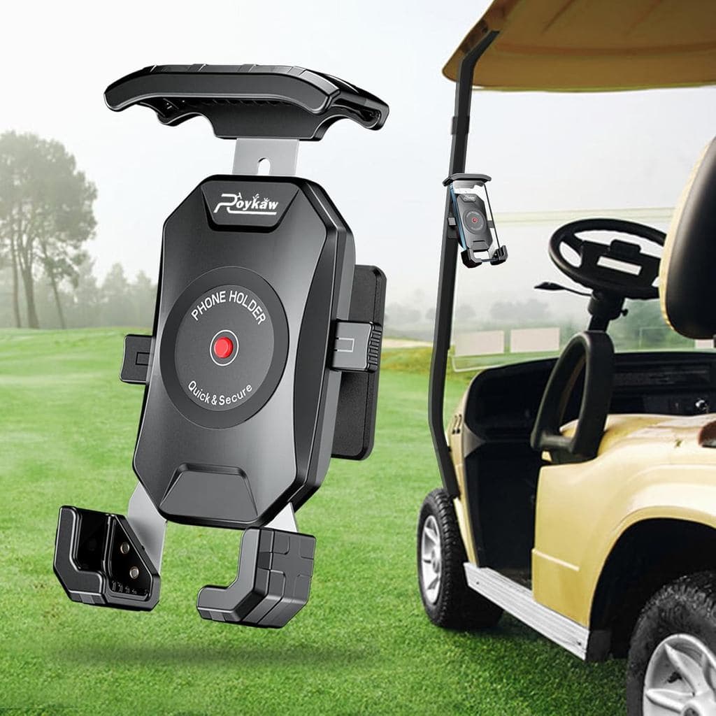 Suporte Magnético para Telefone Roykaw para Carrinho de Golfe, Compatível com Carrinhos de Golfe com Estrutura de Tubo Q