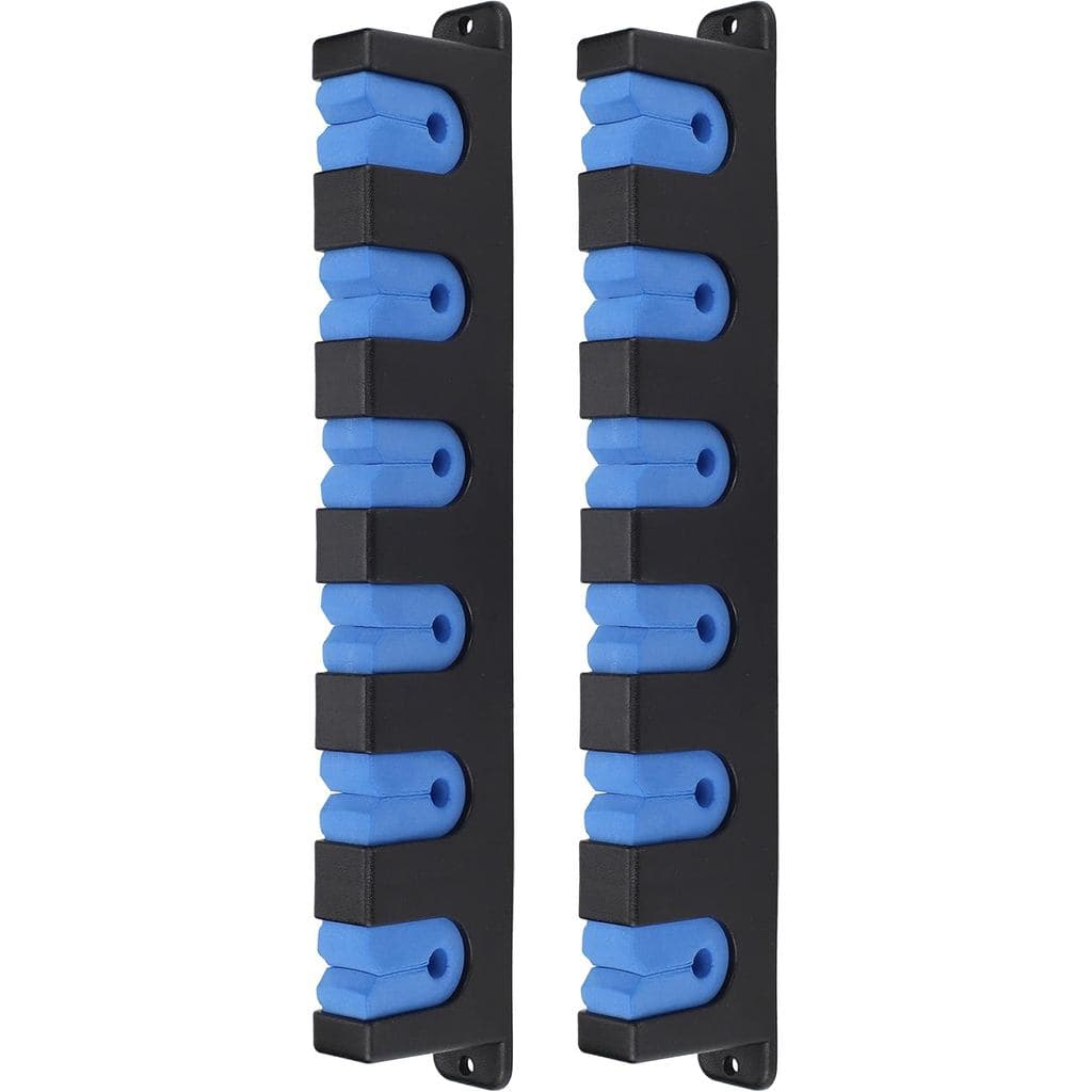 Suportes Horizontais para Varas de Pesca Montados na Parede para Garagem e Barco - Suportes para 6 Varas - 1 Par de Supo
