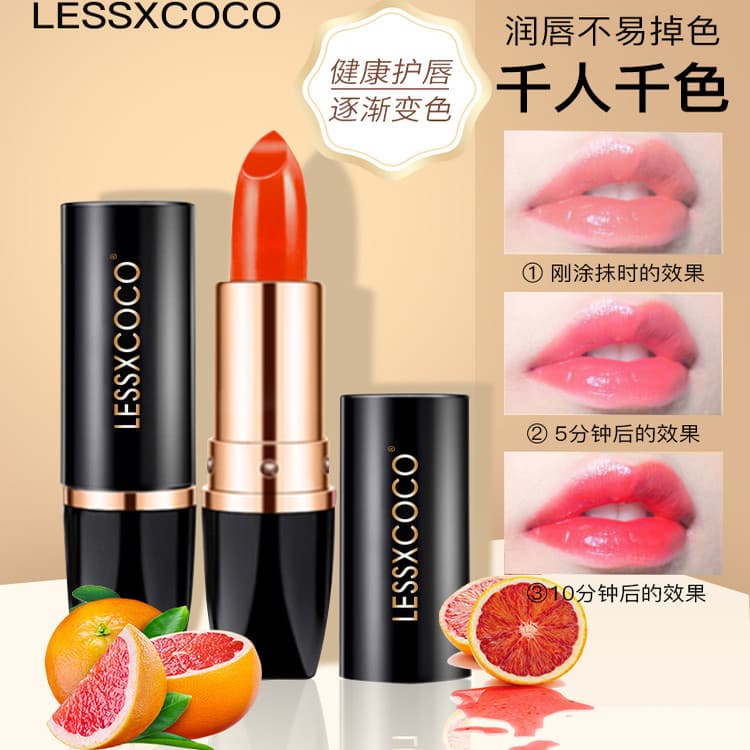 Lessxcoco batom que muda de cor, bálsamo labial caroteno, copo antiaderente, loja principal oficial, marca genuína