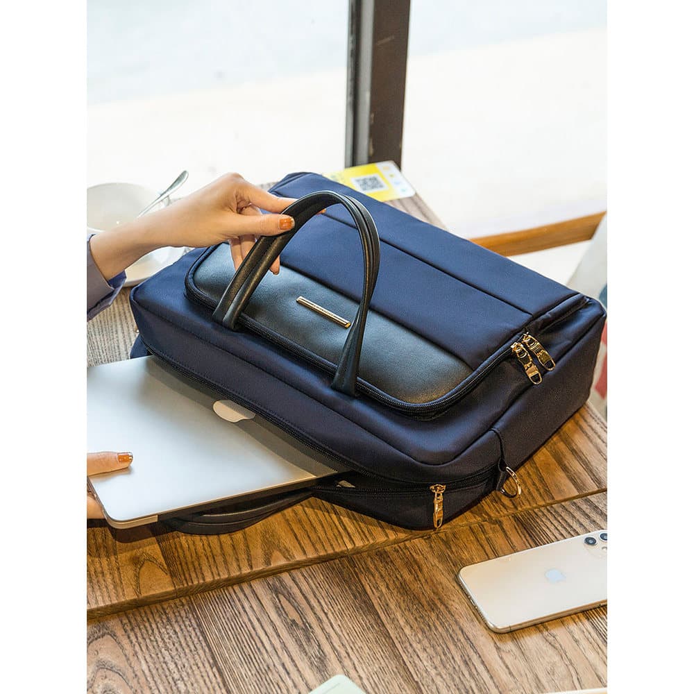 Bolsa para Laptop feminina portátil 47cm 44cm 15.6 bolsa mensageiro de ombro estilo maleta capa protetora de computador
