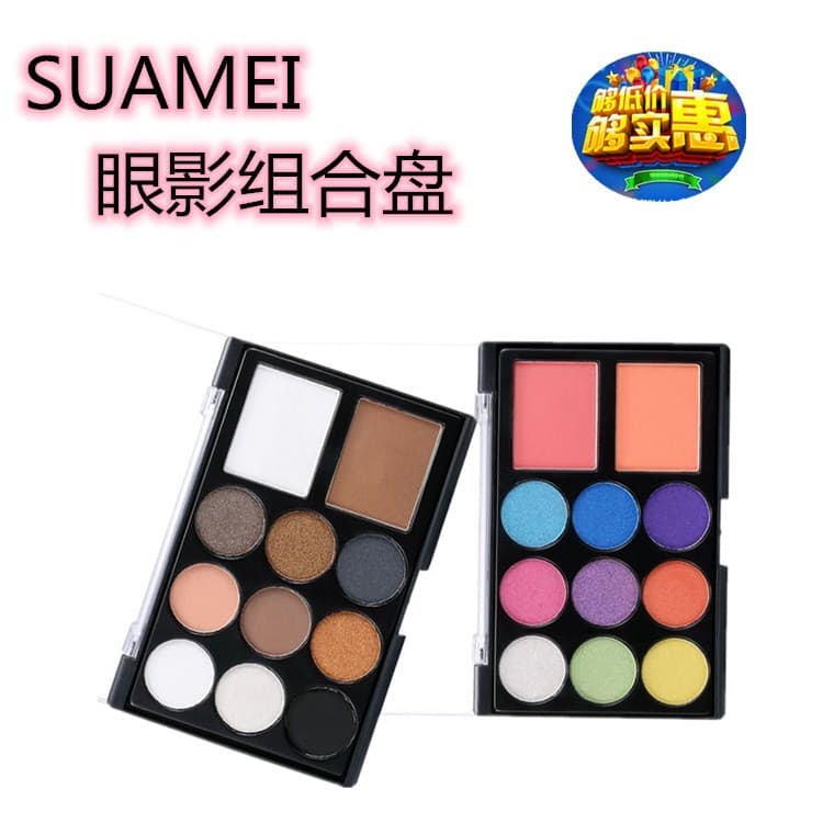 Sombra de olho Blush contorno pó paleta iniciante terra cor brilhante perolado fosco estúdio maquiagem palco portátil pl
