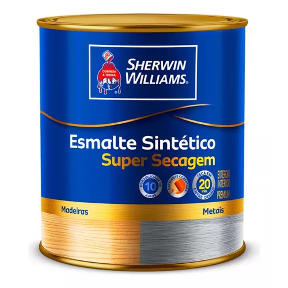 Metalatex Esmalte Sintético Super Secagem Alto Brilho Platina 900ml