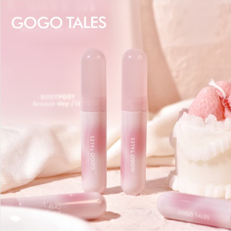 Gogotales Gogo dança pura selvagem vara lábio lama Nude batom brilho labial barato estudante maquiagem fosco brilho labi
