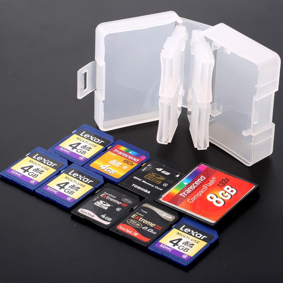 Backpacker GK8SD1CF caso de cartão de memória leve compacto portátil caixa de armazenamento de cartão de memória Flash s