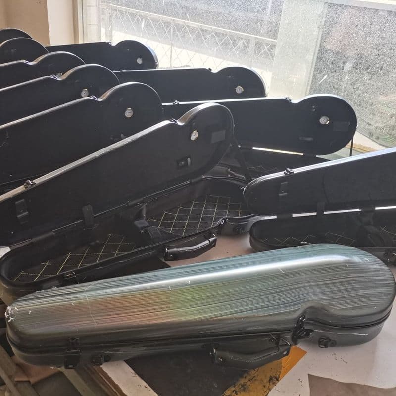 Zhuzhou Liying Trading Co., Ltd. Estojo de violino de fibra de carbono composto ultraleve 4/4 branco fosco e colorido du