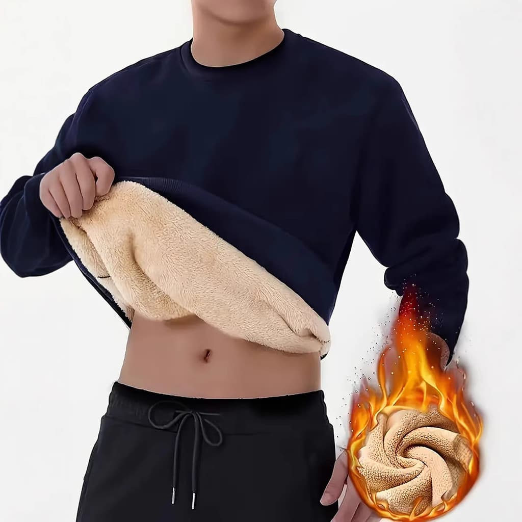 Fornecimento exclusivo transfronteiriço 2026 Casual masculino inverno cor sólida forro de lã engrossado em torno do pesc
