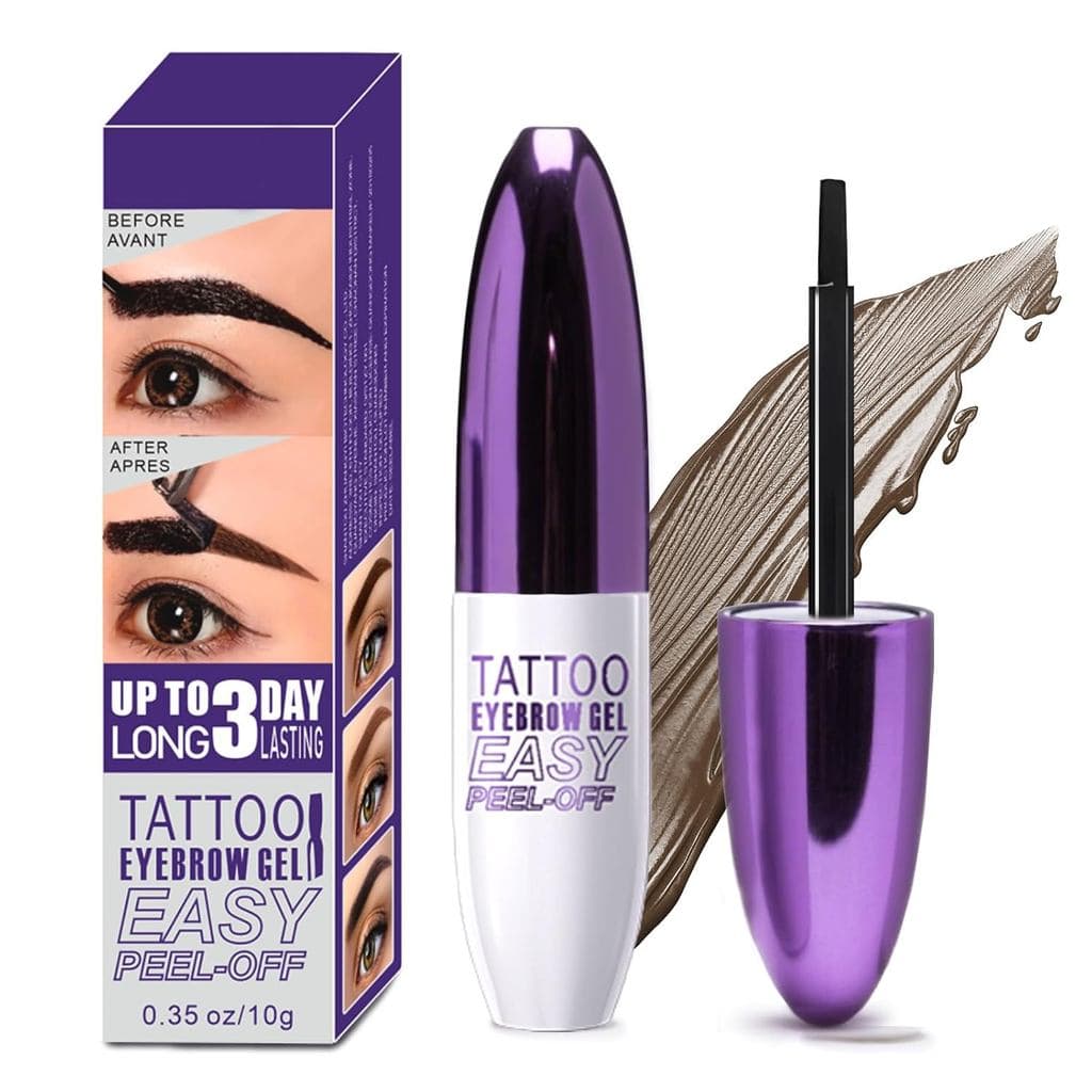 Gel para Sobrancelhas Removível, Gel para Sobrancelhas à Prova d'Água, Fácil de Remover para Mulheres, Dura até 3 Dias,