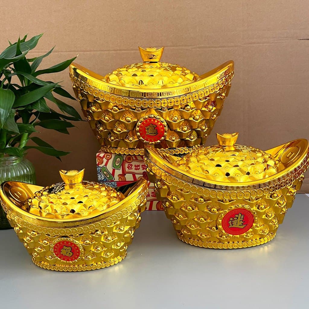 Simulação lingote de ouro ouro lingote dourado caixa de doces decoração ornamentos casa dinheiro fortuna lingote persona