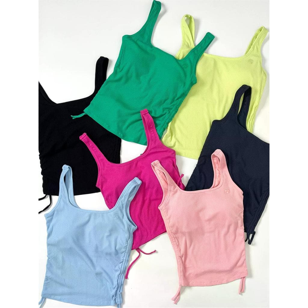 Alemão único xs-xxl cordão lateral destacável almofada no peito roupa interior cintura estreita colete esportivo Yoga co