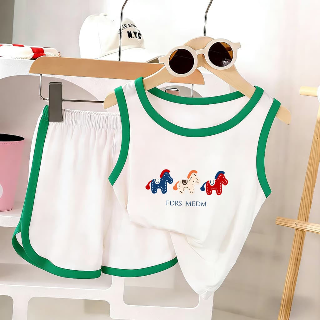 Bebê menino verão puro algodão terno pequeno mestre roupas crianças verão Wear bebê Split colete menino roupas de verão
