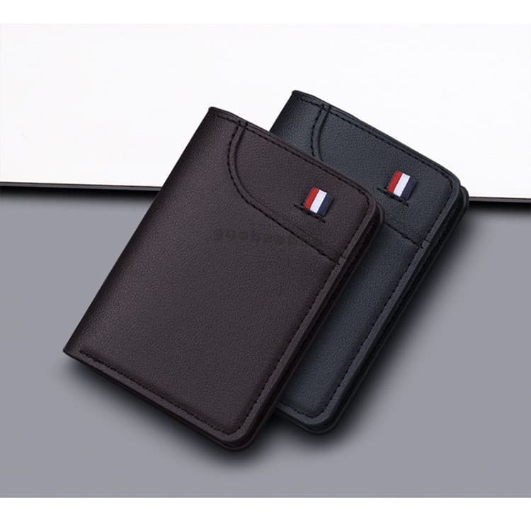 Porta-cartões Vertical Masculino Ultra-fino Anti-desmagnetização Porta-cartões Bancários