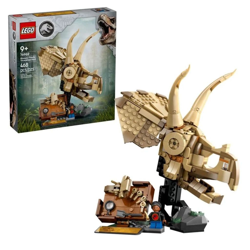 Lego Jurassic World crânio de Tricerátopo 468 Peças - Lego