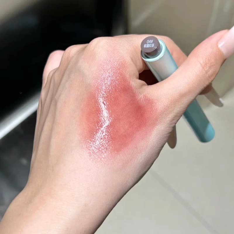 Pêssego selvagem sólido brilho labial espelho hidratante maquiagem bloqueio cor brilho de água batom esmalte hidratante