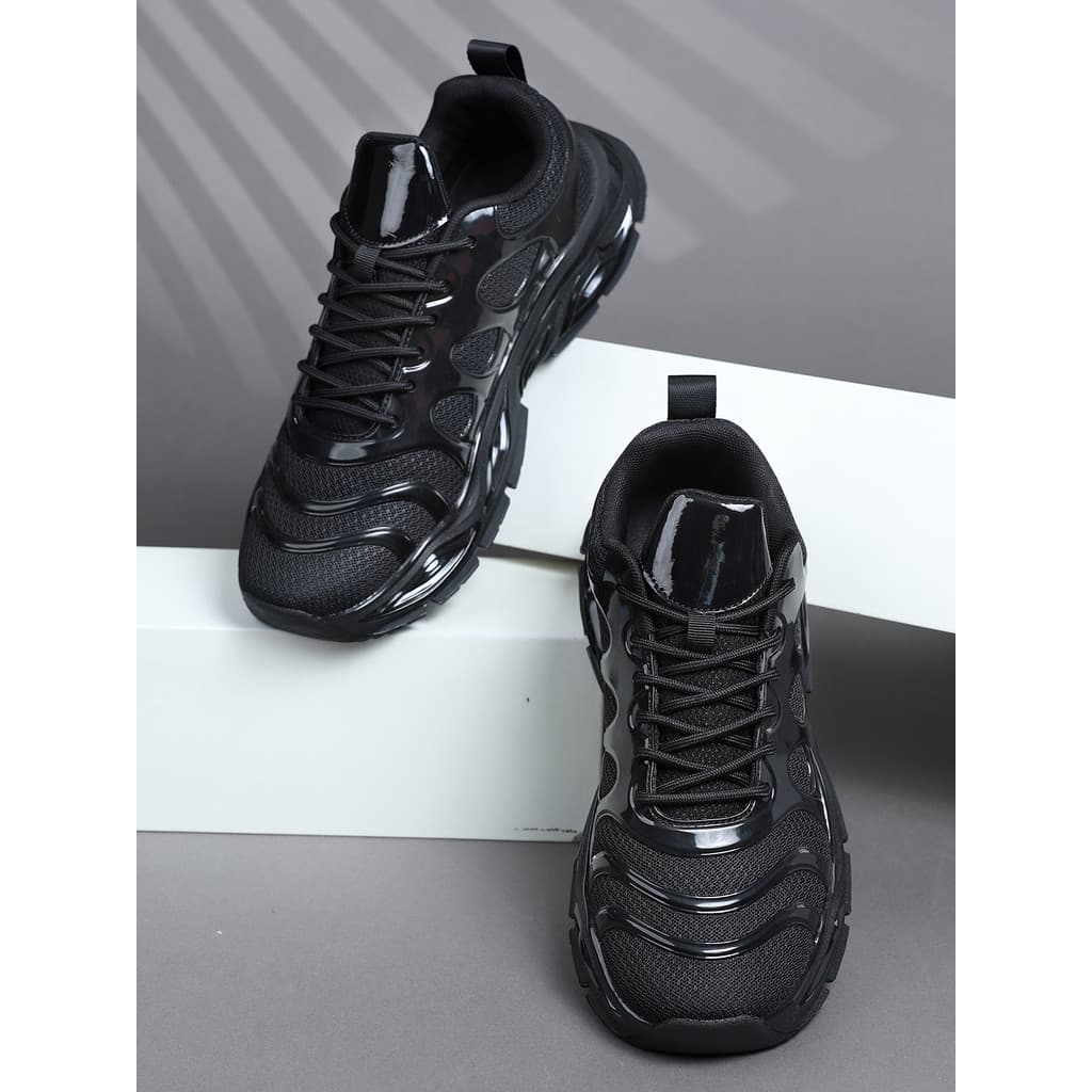 Tênis de sola macia merda-piso papai sapatos de algodão masculino velo quente preto sapatos masculinos inverno malha pip