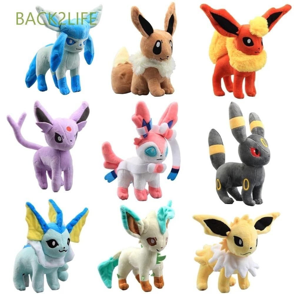 AGNELLI Animais de pelúcia Eevee Brinquedos de pelúcia Boneca de pelúcia Leafeon POKEMON Guarda-chuva de brinquedo de pe