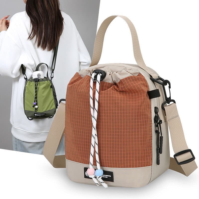 2026 novo estilo multifuncional ao ar livre portátil mochila das mulheres dos homens cordão saco de garrafa de água espo