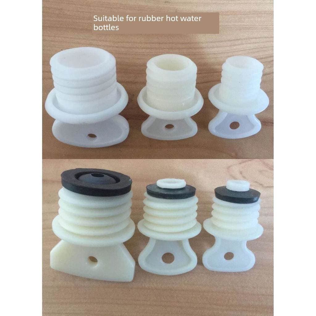 Garrafa de água quente de borracha acessórios de plástico tampa de saco de água quente pequena tampa de rolha de pvc gra
