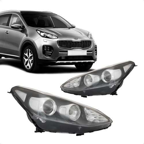 Farol Sportage 2017 2018 2019 Manual C/ Projetor Sem Led TYC
