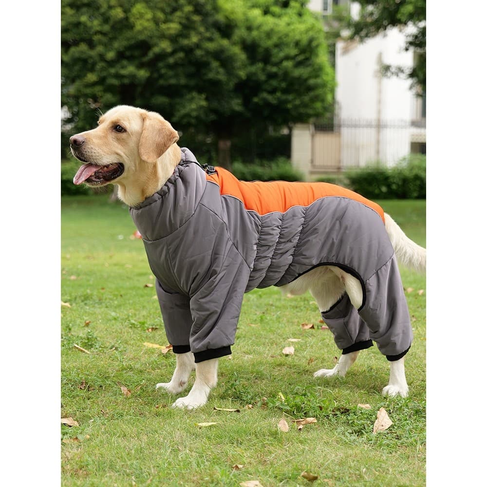 Roupas de tração para cães outono inverno roupas grandes cães Labrador Golden Retriever filhotes engrossado forro de lã