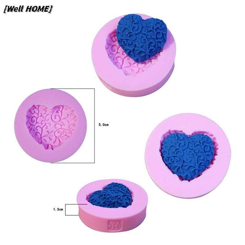 [Bem HOME] DIY 3D Decoração De Bolo Três Flores Em Forma De Fondant De Açúcar Molde De Silicone Ferramentas De Arte Novo