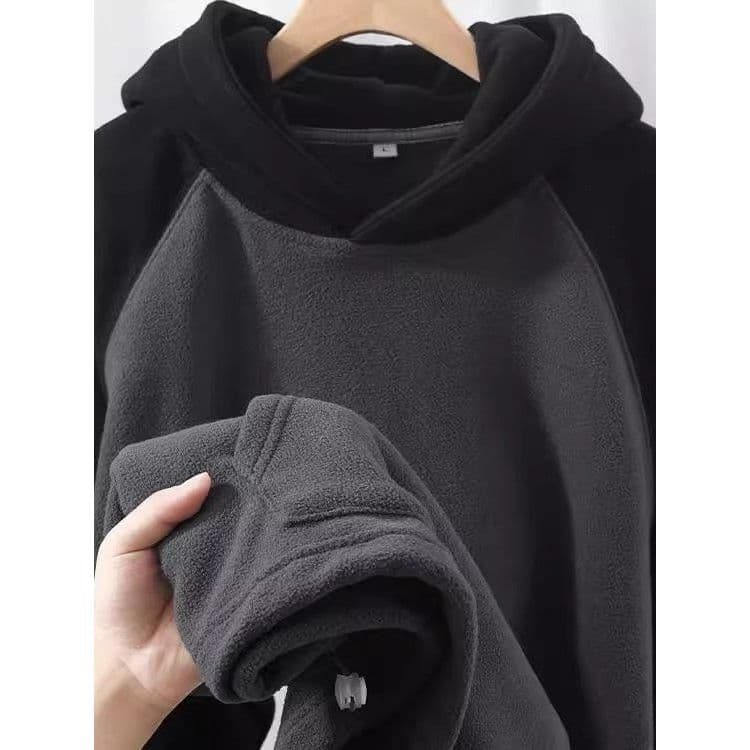 Outono inverno novo estilo japonês Retro casual dupla face Polar velo masculino feminino moda casual solto com capuz pul