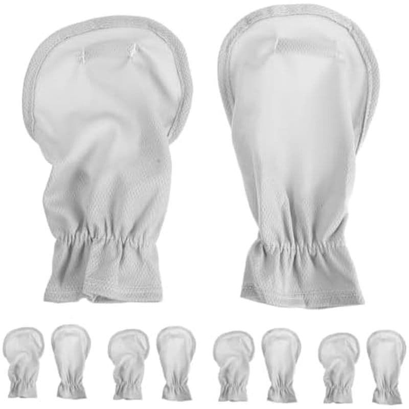 Beaupretty 10pcs Luvas De Sol Sem Dedos Para Dirigir E Andar De Bicicleta , Material De Seda Leve Com Algodão Respirável