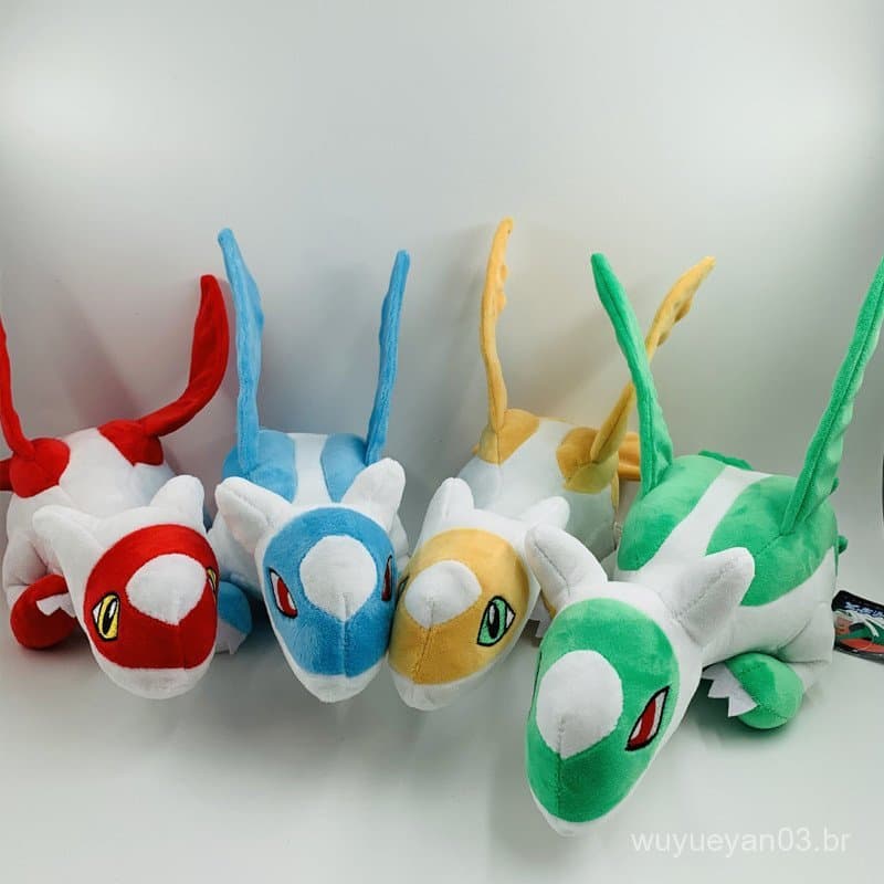 33cm Anime Pokemon Latios Latias 4 Modelos De Pelúcia Recheada Colorida Bonecas Recheadas Plush Brinquedos Kawaii Kids B