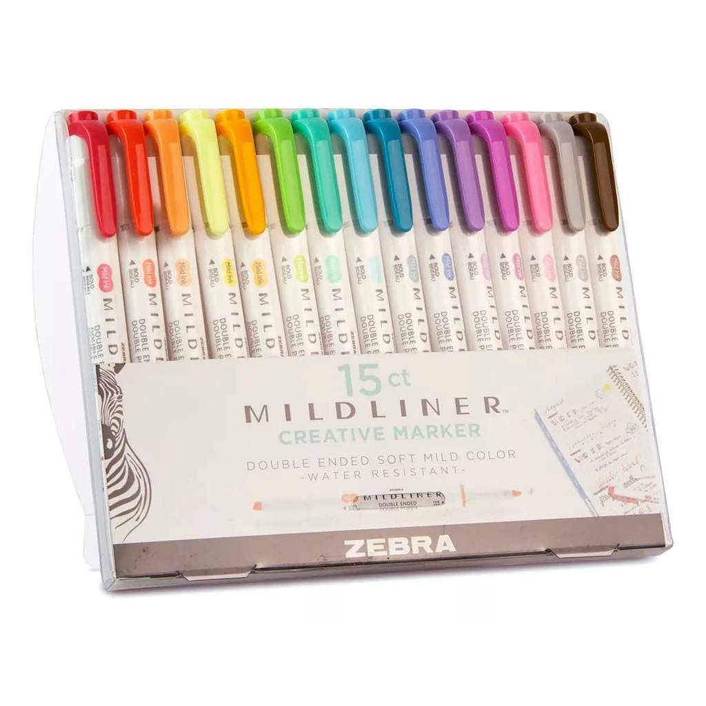 Marca-Texto Mildliner - Estojo Com 15 Cores - Newpen