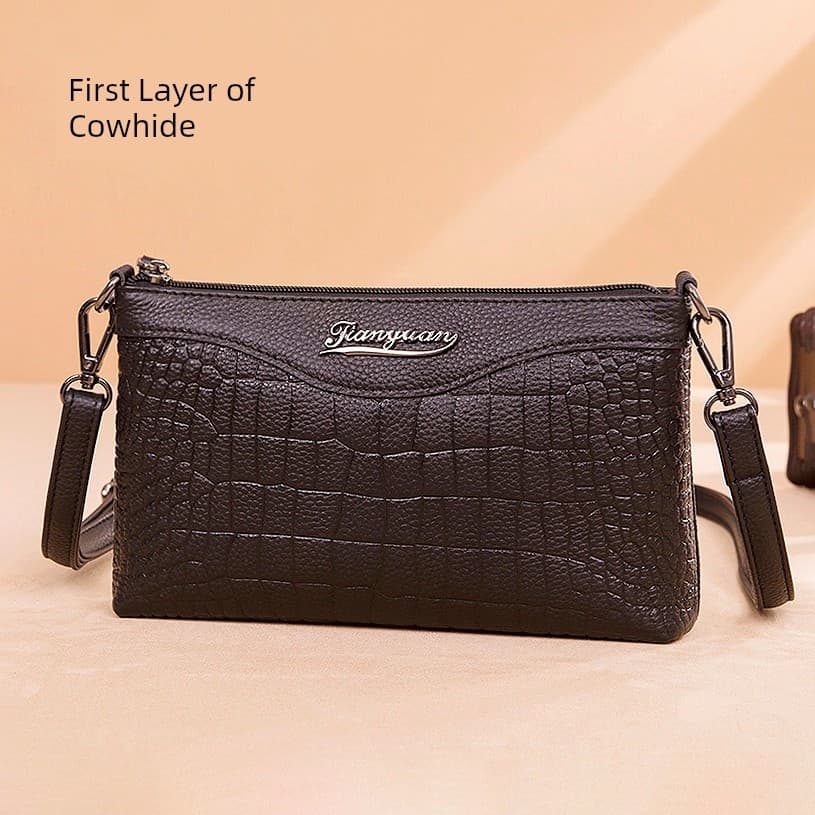 bolsa transversal feminino Bolsa Bolsa feminina de couro genuíno 2026 novo estilo primeira camada de couro de vaca ombro
